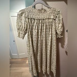 Doen Floral print yellow dress Small